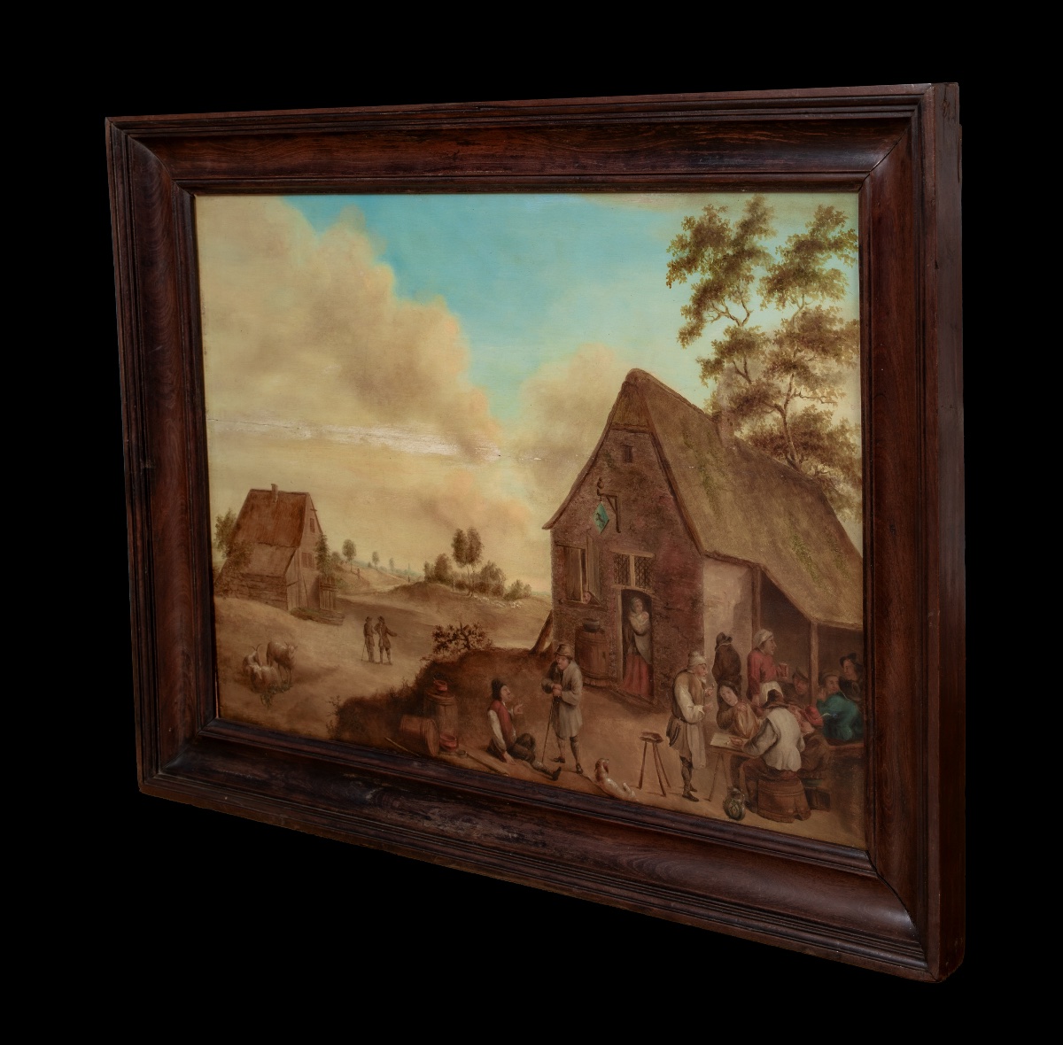 L'Auberge du Village, XVIIe siècle  École d'Adriaen Brouwer (1605-1638) -photo-4