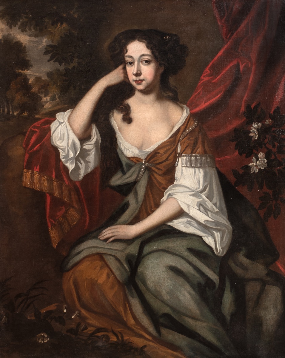 Portrait de Marie de Modène, reine d'Angleterre, XVIIe siècle  Sir Peter Lely (1618-1680)-photo-4