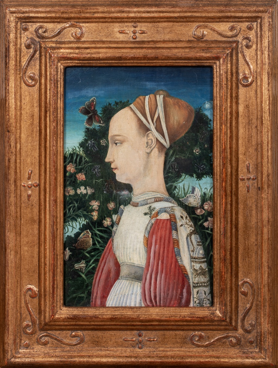 Portrait Of Princess Ginevra d'Este (1419–1440)  After Pisanoello (1380–1455) 