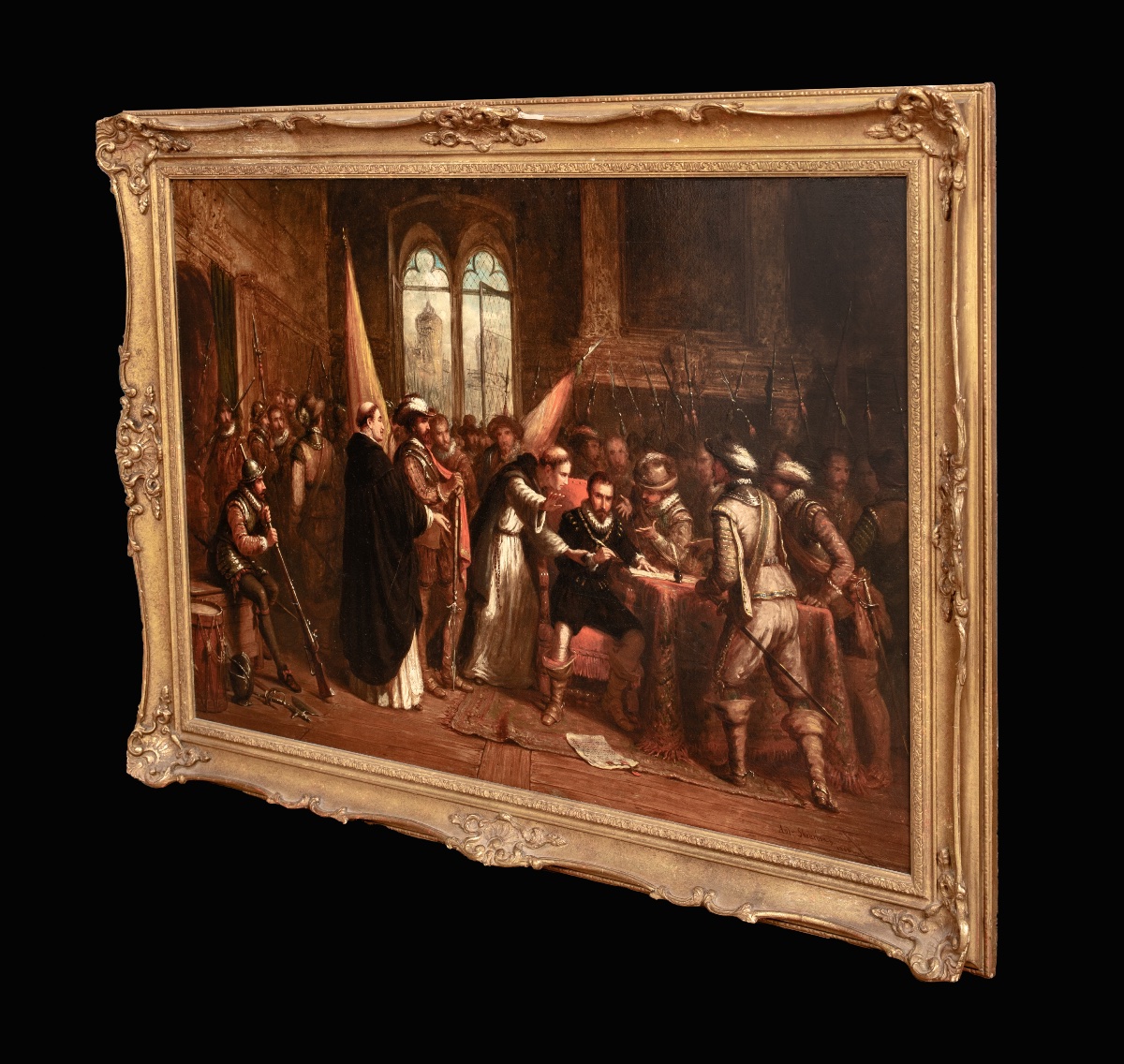 L'Expulsion du duc d'Athènes, 1868  Andrew Shearborn (Britannique, XIXe siècle) -photo-2