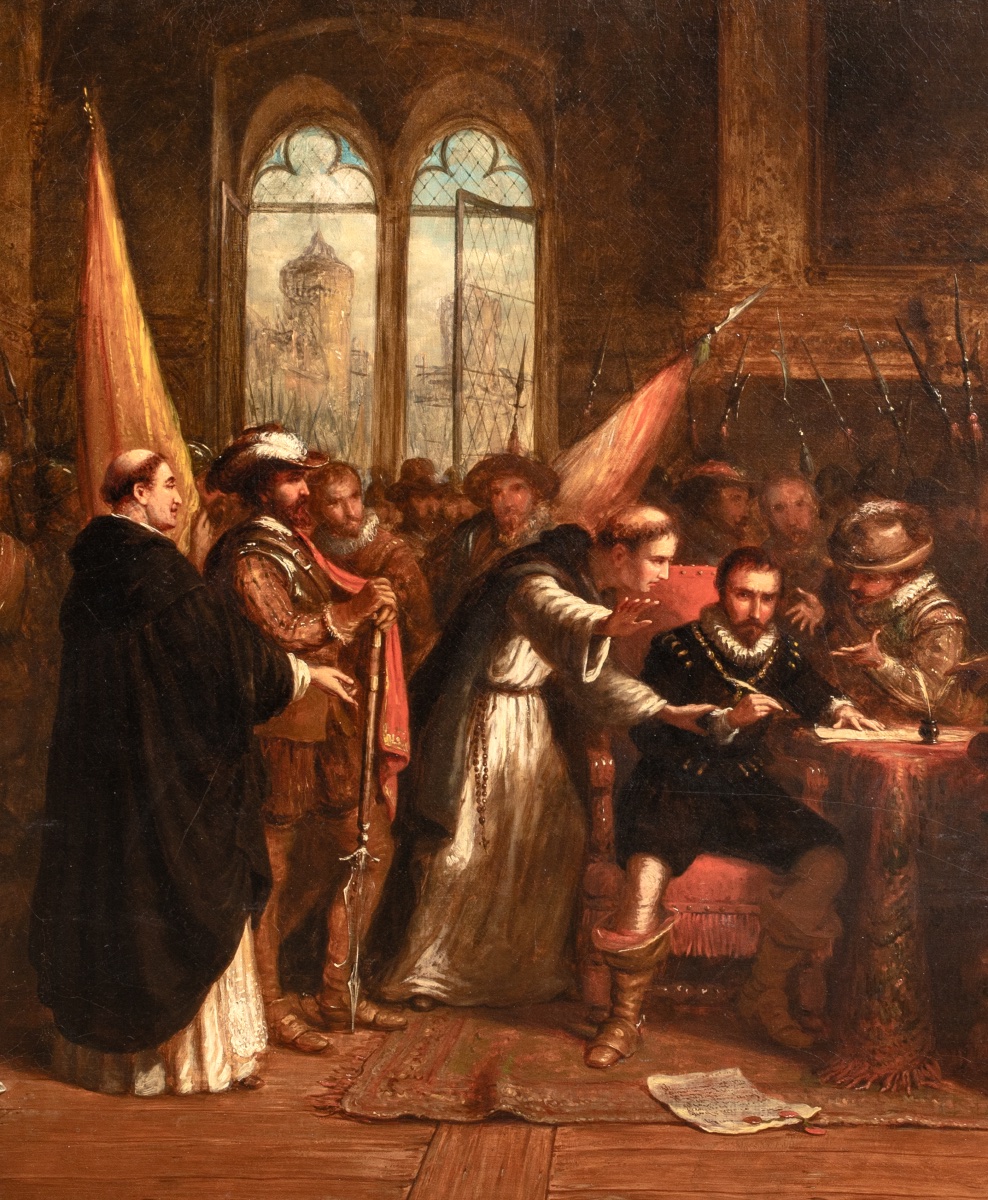 L'Expulsion du duc d'Athènes, 1868  Andrew Shearborn (Britannique, XIXe siècle) -photo-3