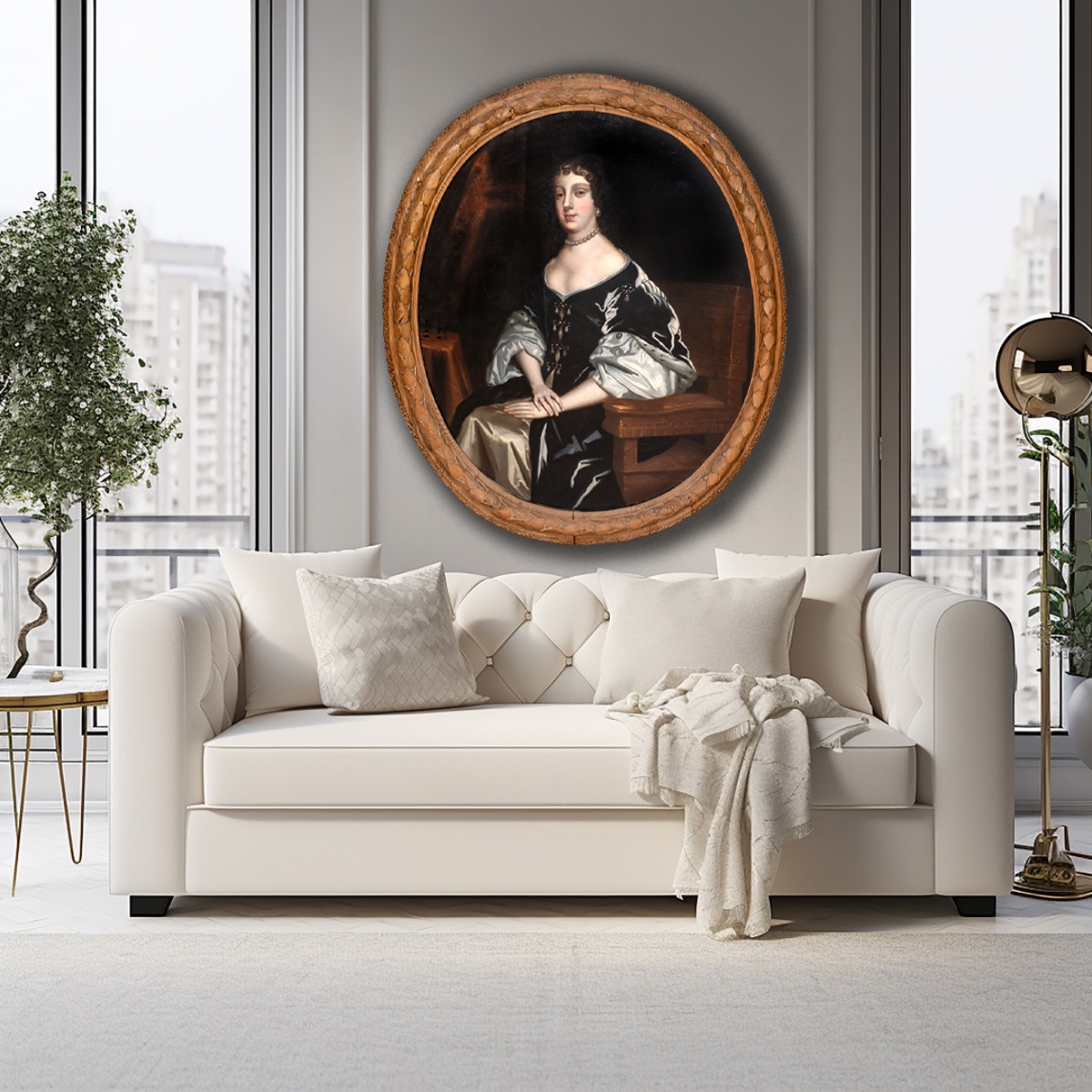 Catherine de Bragance, reine d'Angleterre (1638-1705)  Atelier de Sir Peter Lely (1618-1680) -photo-3