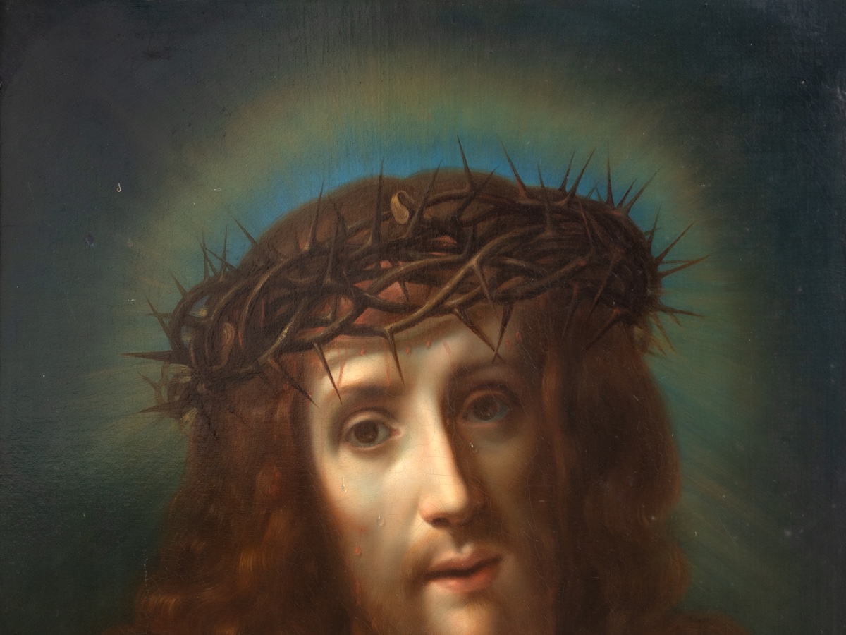 ECCE HOMO, XVIIe siècle  Suiveur de Carloe Dolci (1616-1686) -photo-2
