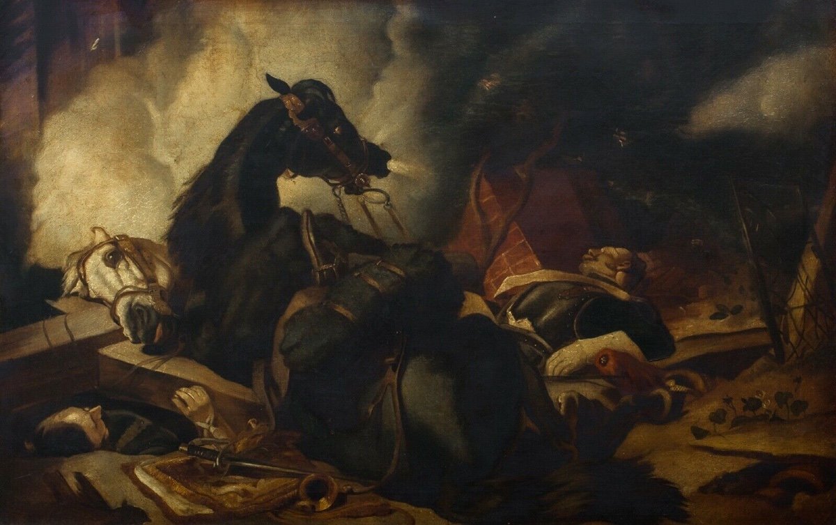 Cheval De Guerre Napoléonien, XIXe Siècle  d'Après Sir Edwin Henry Landseer (1802-1872)