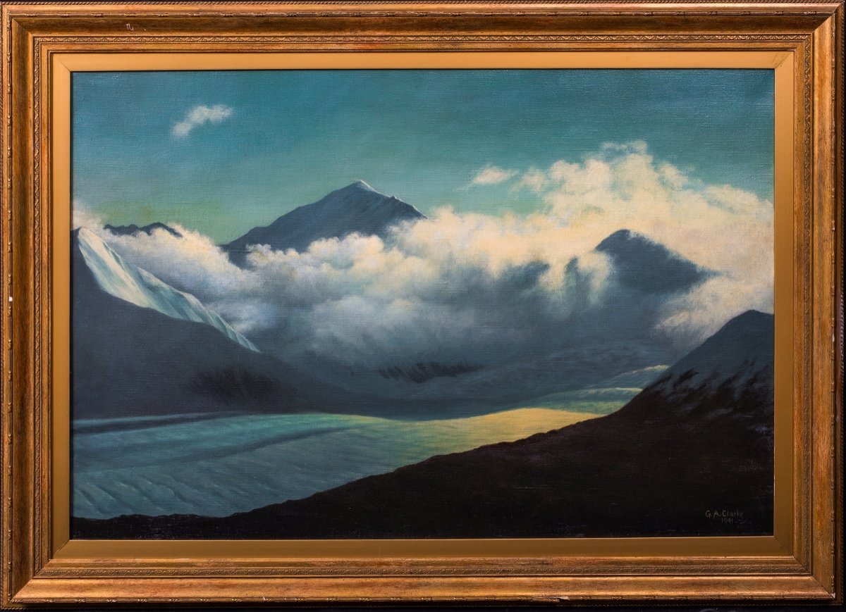 Nuages Sous La Montagne ChÊne, 1941  George Aubourne Clarke (1879-1949) - Célèbre Météorologue-photo-2