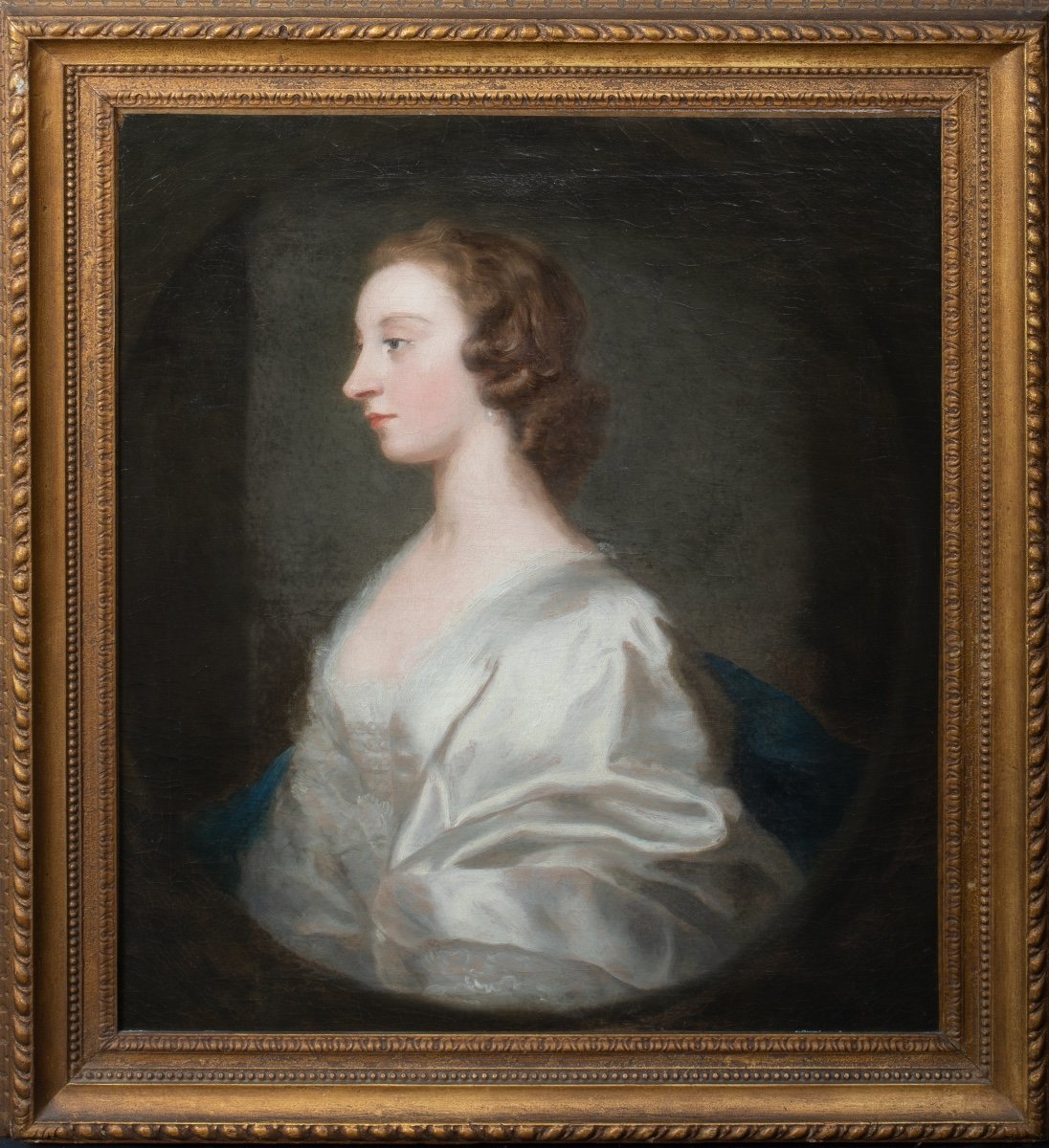 Portrait De Dame, Mlle Craigie, XVIIIe Siècle  Cercle d'Allan Ramsay (1713-1784)-photo-2