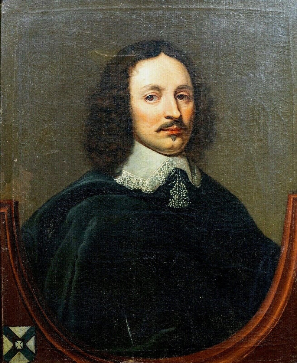 Portrait De William Yorke (1609-1666), XVIIe Siècle  Attribué à Edward Bower (fl. 1635 – 1667) -photo-2