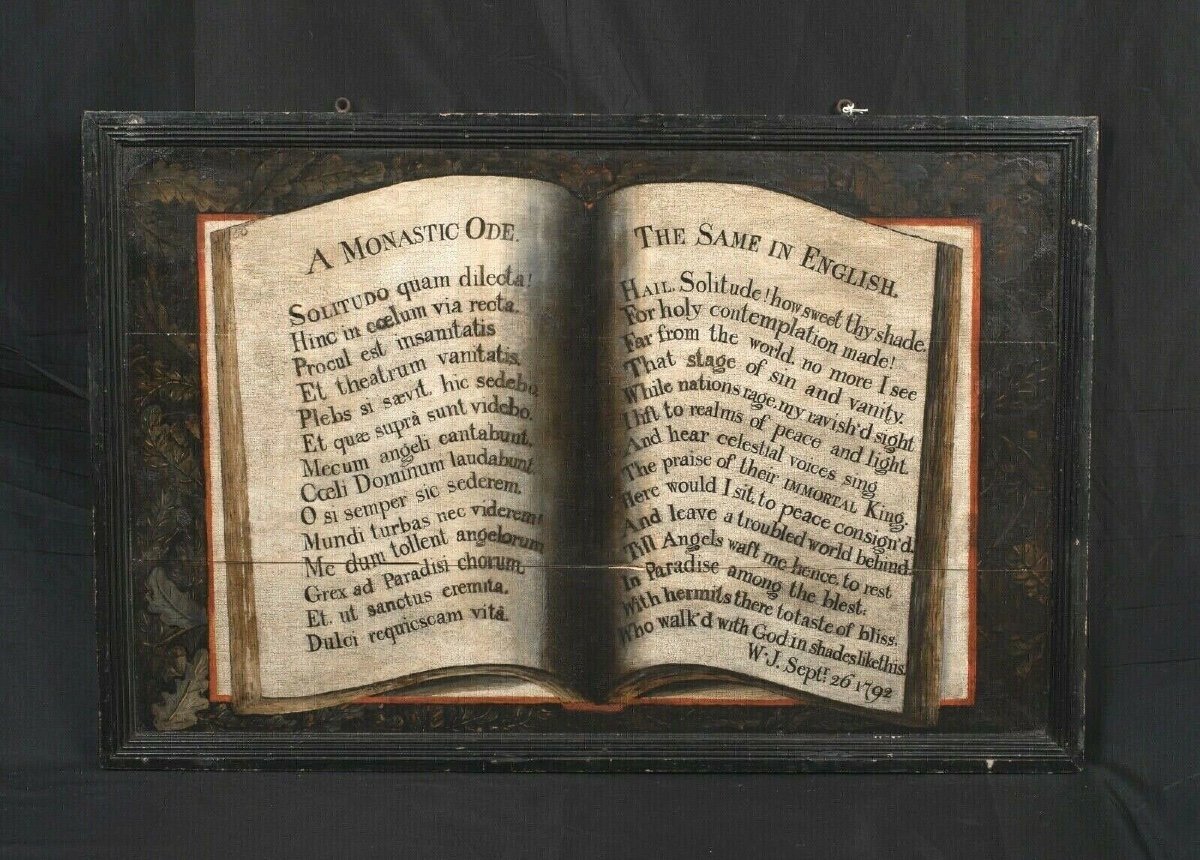 Still Life Of A Book Containing, 18th Century-photo-2