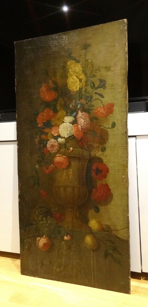 Still Life Of Flowers, 17th Century Dutch School-photo-2