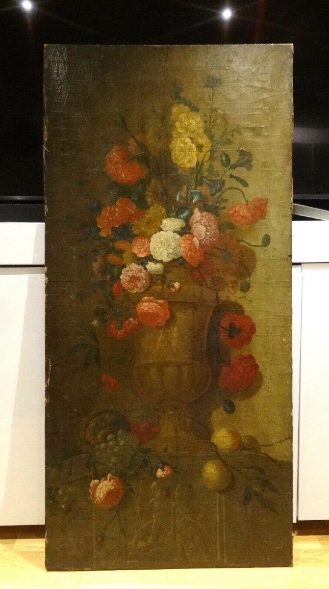 Still Life Of Flowers, 17th Century Dutch School-photo-4