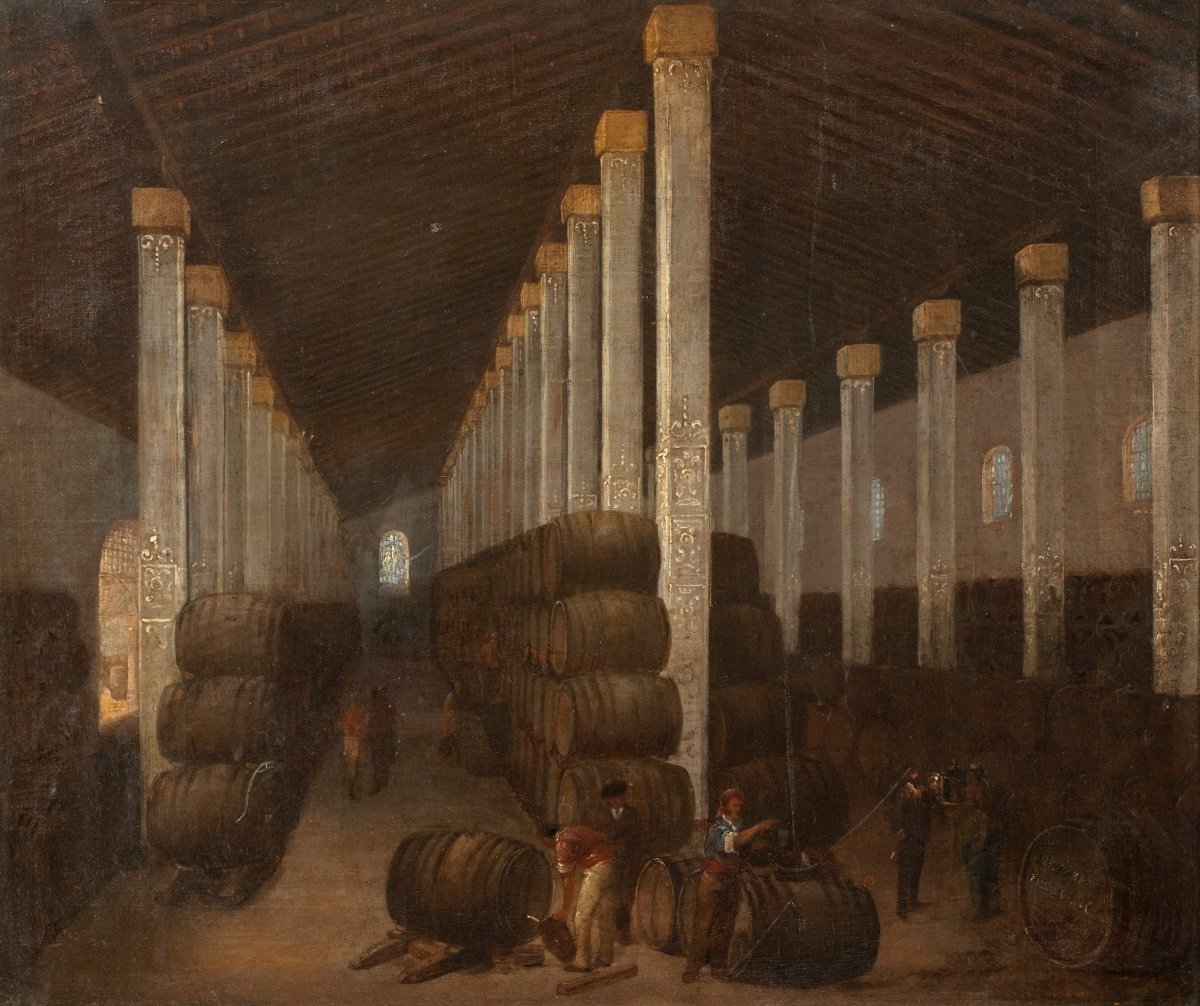 Magasin De Vin, Bodega Of Hayward, Wilson & Co, Jerez-de-la-frontera, 19e Siècle-photo-2