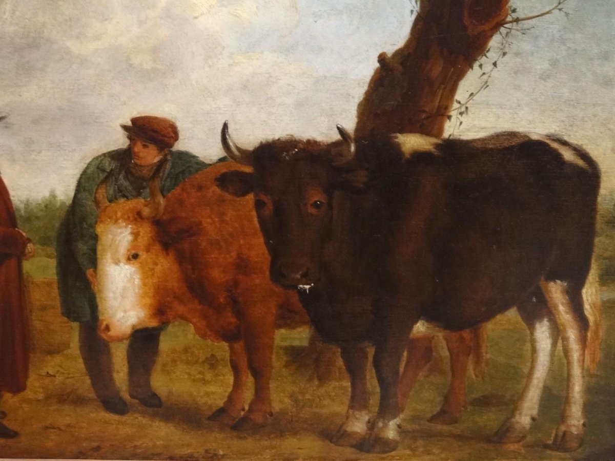 Price Of Bulls, Farmer And Owner, 18th Century-photo-2