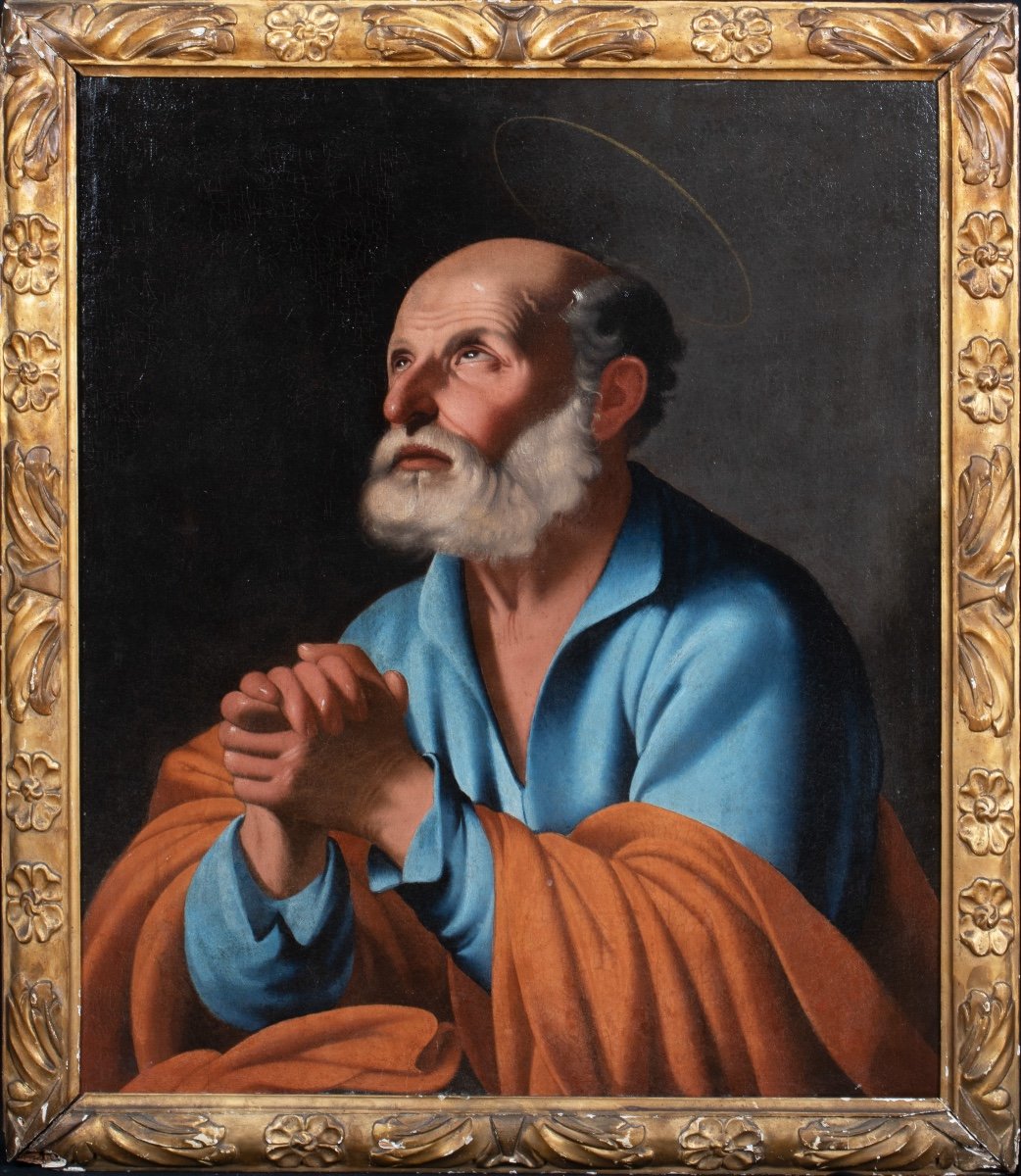 Saint Pierre Pénitent, XVIIe Siècle  École De Carlo Saraceni (1579-1620)  -photo-2