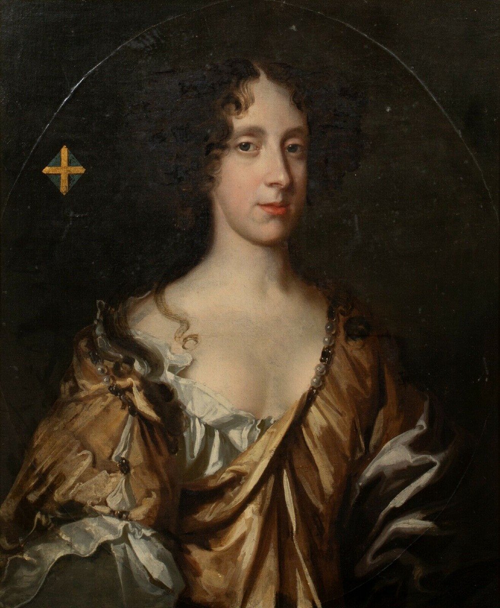 Portrait Of Barbara Palmer, Duchess Of Cleveland, 17th Century Workshop Of Sir Peter Lely-photo-2