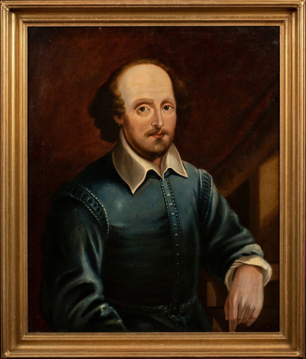 Portrait De William Shakespeare (1564-1616), 19ème Siècle  Par Thomas Spinks Daté 1861-photo-2