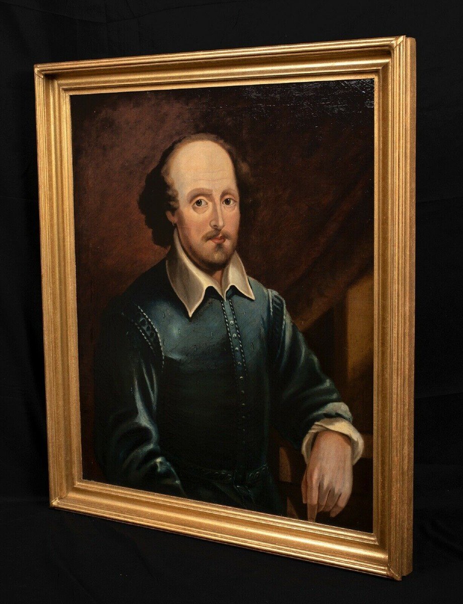 Portrait De William Shakespeare (1564-1616), 19ème Siècle  Par Thomas Spinks Daté 1861-photo-4