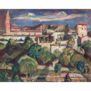 View Of Valldemossa, Majorca, XXth Century Léo Gestel (1881-1941)
