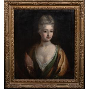 Portrait De La Princesse Luise Dorothea Sophie De Prusse (1680-1705), XVIIIe Siècle  