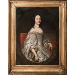 Portrait Of Marie Louise Gonzague Queen Of Poland, Grand Duchess Of Lithuania (1611-1667)