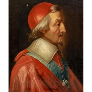 Portrait Of Cardinal Richelieu (armand Jean Duplessis De Richelieu), 17th Century 