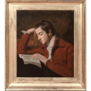 Portrait de Patrick Moir (1769-1810) lisant, XVIIIe siècle  Entourage de Sir Henry Raeburn 