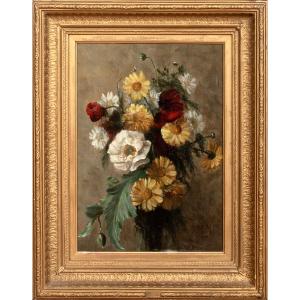 Still Life With A Bouquet Of Summer Flowers, 19th Century By Matthijs Maris (1839-1917)