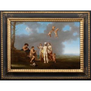 Le Jugement de Pâris, XVIIe siècle  Attribué à TOUSSAINT GELTON (1630-1680)  