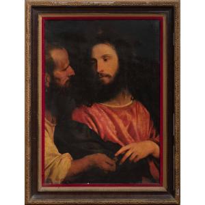 Le Tribut, XVIIe siècle  Suiveur du Titien (1488-1576)  