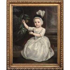 Portrait attribué à Frances Maria Fountayne (1730-1750), XVIIIe siècle