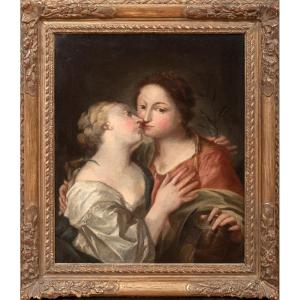 Sappho And Alcaeus Of Lesbos, 17th Century, Italian School  