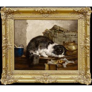 Un Souper De Poisson, Dated 1919 Charles Van Den Eycken (1859-1923)