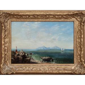 View Of Capri, 19th Century Attributed To George Edwards Hering (1805–1879)