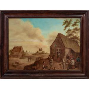 "the Village Inn," 17th Century  School Of Adriaen Brouwer (1605–1638) 