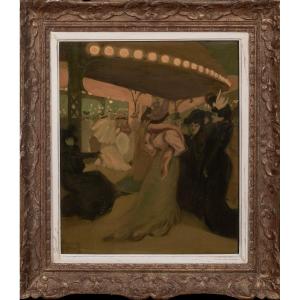 LE CAFÉ, vers 1900 TONY MINARTZ (FRANC, 1873-1944)