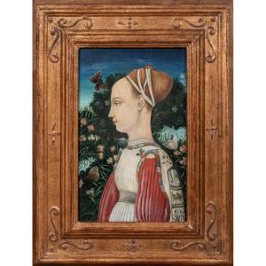 Portrait de la princesse Ginevra d'Este (1419-1440) d'après Pisnaello (1380-1455)