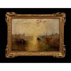 Saint Benedetto, View Of Fusina, Venice, 19th Century  School Of Joseph Mallord William Turner