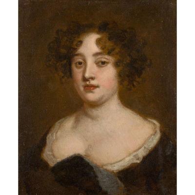 Studio De Sir Peter Lely (britannique 1618-1680) - Portrait De Lady Francklin De Bedfordshire