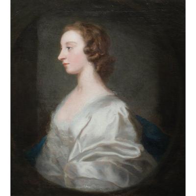 Portrait De Dame, Mlle Craigie, XVIIIe Siècle  Cercle d'Allan Ramsay (1713-1784)