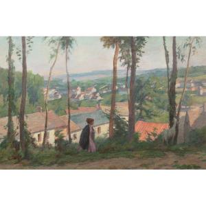 Panorama De Nesles, Nesles-la-vallée, Vers 1910  Par Charles-jean Agard (1866-1950)