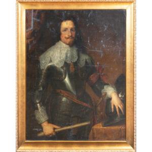 Portrait Du Prince Tommaso Francesco De Savoie-carignano XVIIe Siècle  Atelier Anthony Van Dyck