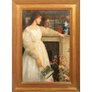 Portrait De Dame, Symphonie En Blanc, N° 2, 19ème Siècle  Cercle James Abbott Mcneill Whistler