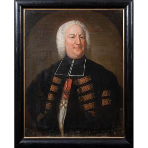 Portrait Of Edme Mongin Bishop De Bazas (1668-1746), Circa 1730 French School