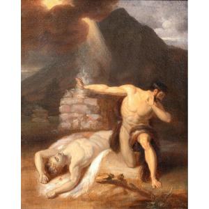 Cain And The Death Of Abel, Eighteenth Century School Of William Blake (1757-1827)