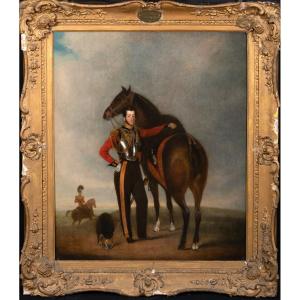 Portrait Du Lieutenant Francis Scrimes Pilcher (vers 1783-1838) Du 1er Régiment De Life Guards,