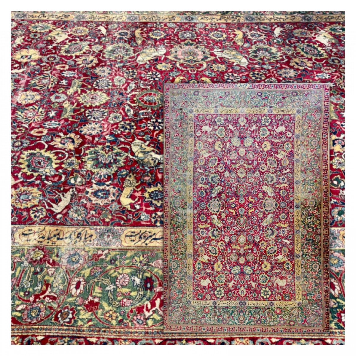 Tapis Persan, Tabriz Ancien,  Tapis d'Empereur