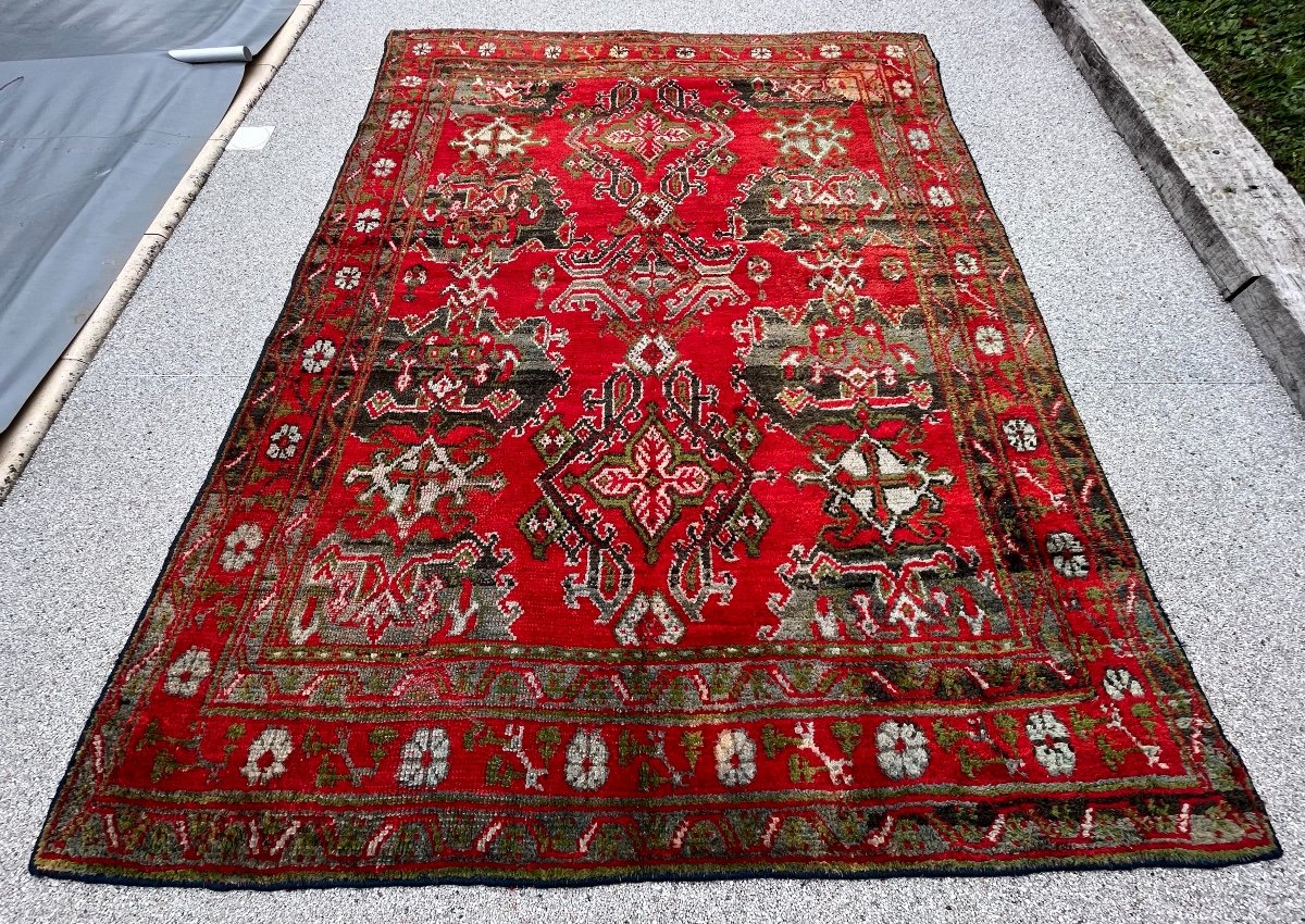 Turkish Oushak Rug, Circa 1900-photo-3