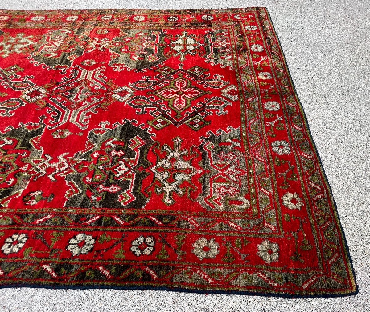 Turkish Oushak Rug, Circa 1900-photo-3