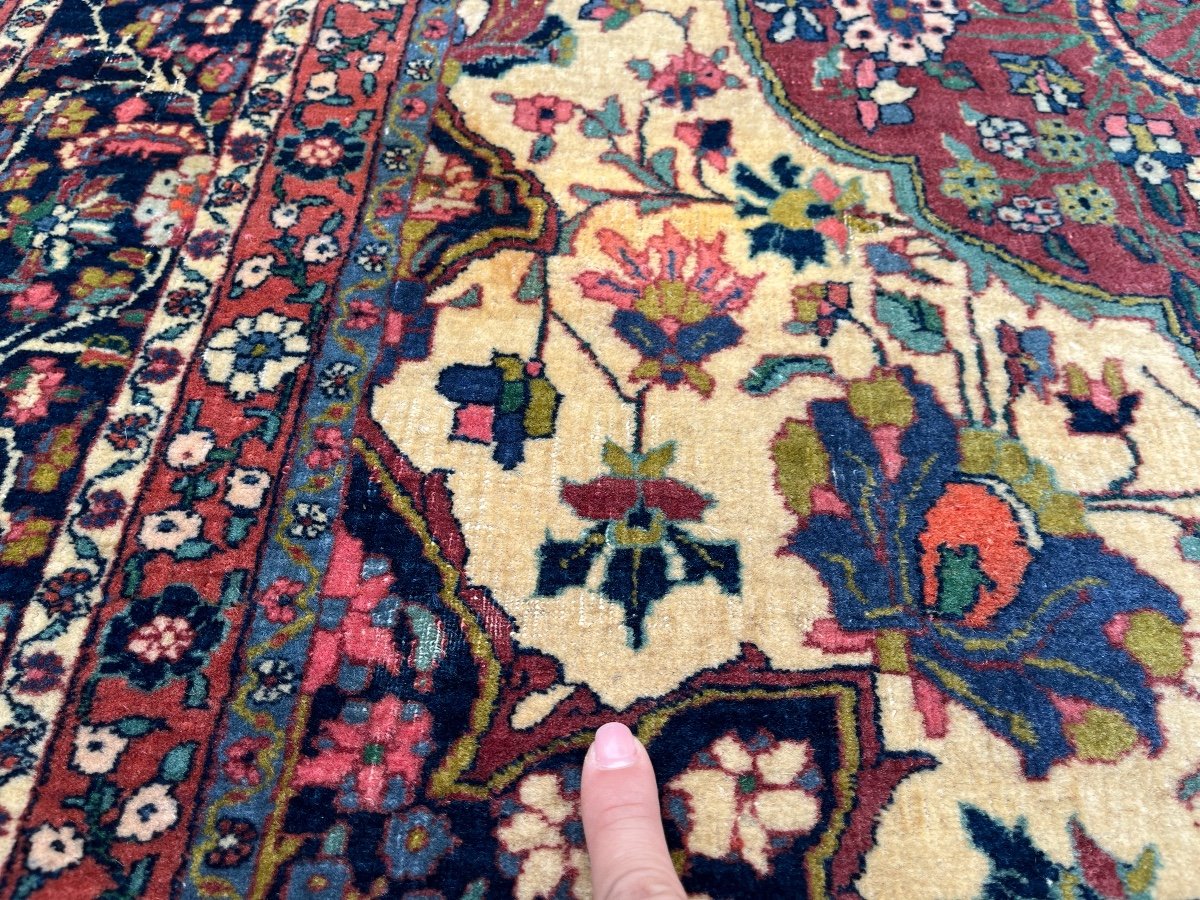 Antique Keshan Dabir Rug, Circa 1920-photo-6