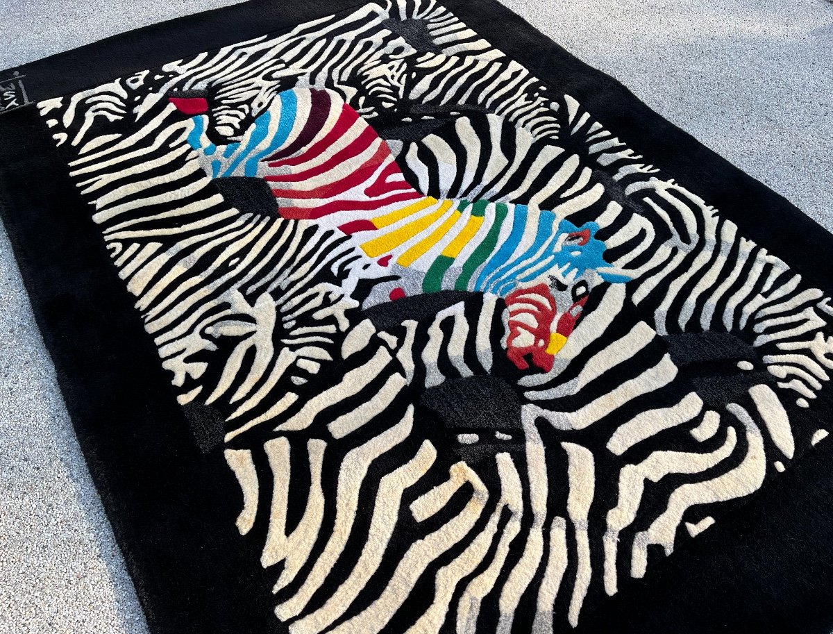 Tapis ZEBRA Tufté Main, Design Nini Ferrucci -photo-4