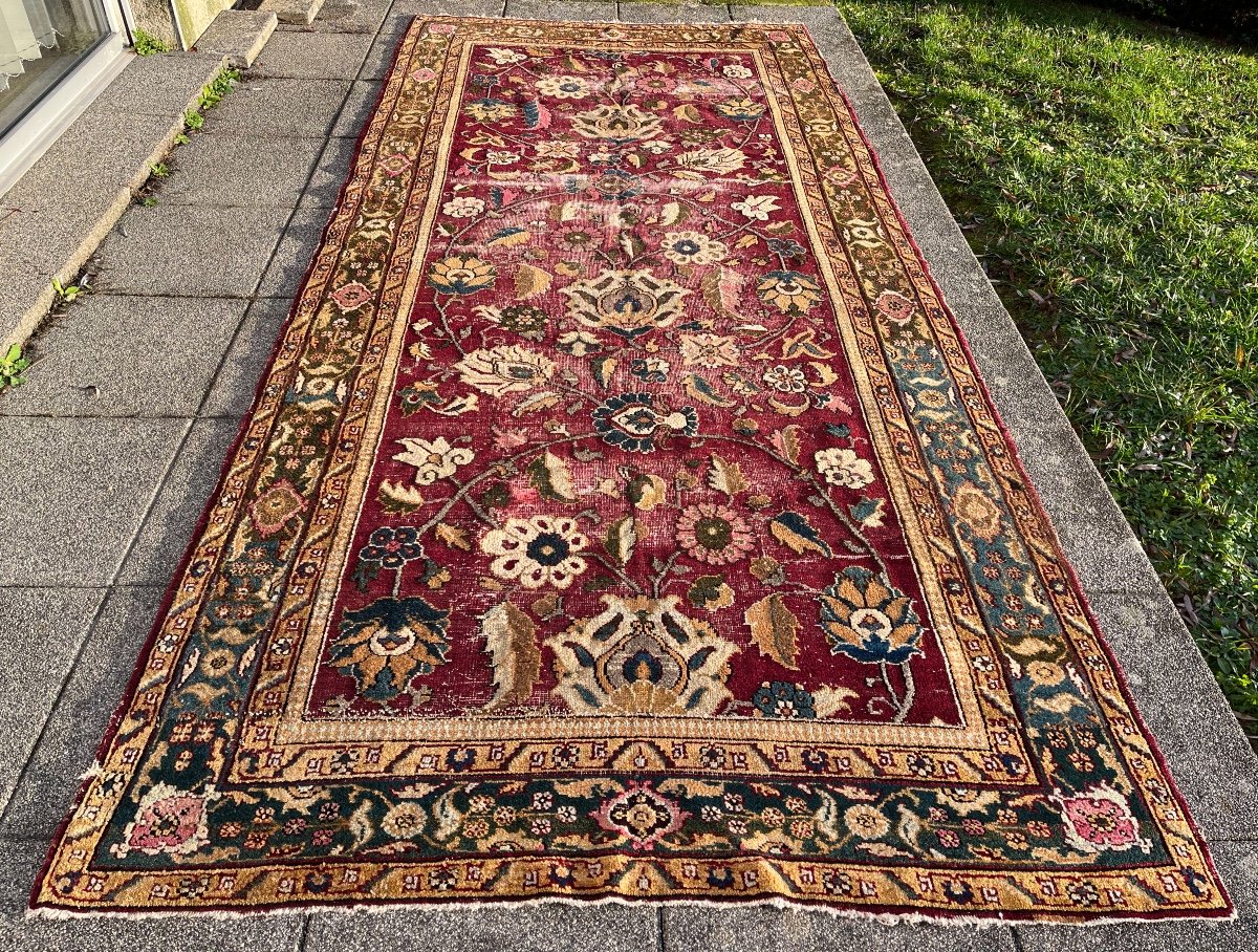Indo-persian Carpet Agra 19th, Fragment-photo-1